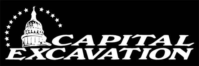 Capital Excavation logo white